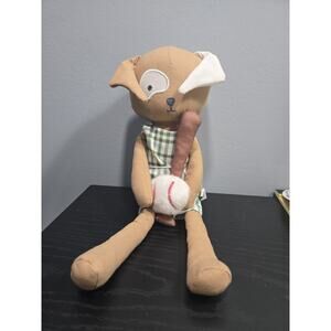 Hearth & Hand with Magnolia Target Puppy Dog Plush Toy Baseball Theme 14" (NEW)